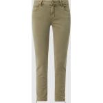 Reduzierte Olivgrüne Buena Vista Slim Fit Jeans aus Baumwollmischung für Damen Größe XL 