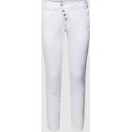 Weiße Unifarbene Buena Vista Malibu Slim Fit Jeans aus Baumwolle für Damen Größe XXS 