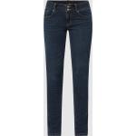 Reduzierte Marineblaue Buena Vista Slim Fit Jeans mit Reißverschluss aus Baumwollmischung für Damen Größe XS 