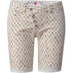 Reduzierte Beige Buena Vista Malibu Stretch-Shorts aus Twill für Damen Größe S 