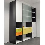 Anthrazitfarbene Büroschränke & Home Office Schränke aus Birkenholz Breite 150-200cm, Höhe 200-250cm, Tiefe 0-50cm 