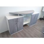 Anthrazitfarbene Büroschränke & Home Office Schränke aus Birkenholz abschließbar Breite 0-50cm, Höhe 100-150cm, Tiefe 0-50cm 