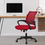 Reduzierte Rote Ergonomische Bürostühle & orthopädische Bürostühle  gepolstert Breite 50-100cm, Höhe 50-100cm 