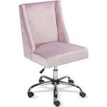 Reduzierte Violette Ergonomische Bürostühle & orthopädische Bürostühle  aus Samt gepolstert Breite 50-100cm, Höhe 50-100cm 