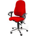 Rote Topstar Sitness Bürodrehstühle aus Textil 