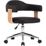 Schwarze Moderne Ergonomische Bürostühle & orthopädische Bürostühle  aus Stoff gepolstert Breite 50-100cm, Höhe 0-50cm 