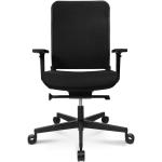 Bürodrehstuhl W1 C Low Wagner Sitz und Rücken schwarz, Designer Florian Asche, 101-115x70x70 cm