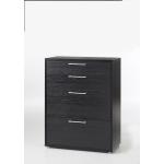 Schwarze Moderne Dynamic24 Büroschränke & Home Office Schränke mit Schublade Breite 50-100cm, Höhe 100-150cm, Tiefe 0-50cm 