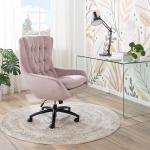 Pinke Furnitive Bürodrehstühle aus Textil höhenverstellbar Breite 50-100cm, Höhe 100-150cm, Tiefe 50-100cm 