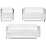 Weiße Moderne Zweisitzer-Sofas aus Kunstleder Breite über 500cm, Höhe über 500cm, Tiefe über 500cm 1 Person 