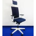 Himmelblaue Bürostühle mit Kopfstütze aus Polyester gepolstert 