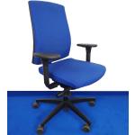Reduzierte Blaue Ergonomische Bürostühle & orthopädische Bürostühle  aus Stoff gepolstert Breite 0-50cm, Höhe 0-50cm, Tiefe 0-50cm 