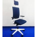 Reduzierte Dunkelblaue Bürostühle mit Kopfstütze gepolstert 
