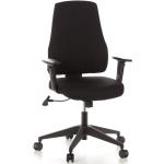 Bürostuhl / Drehstuhl PRO-TEC 100 Stoff schwarz Schreibtischstuhl hjh OFFICE - schwarz Polyester 608100