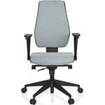 Bürostuhl / Drehstuhl PRO-TEC 500 Stoff dunkelgrau/hellgrau hjh OFFICE - grey polyester 608822