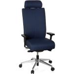 Blaue hjh Office Pro-Tec Ergonomische Bürostühle & orthopädische Bürostühle  aus Stoff gepolstert Breite 0-50cm, Höhe 0-50cm, Tiefe 0-50cm 