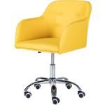 Reduzierte Gelbe Furnitive Bürodrehstühle aus Textil Breite 50-100cm, Höhe 50-100cm, Tiefe 50-100cm 
