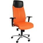 Orange Topstar Bürostühle mit Kopfstütze aus Leder höhenverstellbar Breite 0-50cm, Höhe 0-50cm, Tiefe 0-50cm 