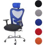 Blaue Mendler Ergonomische Bürostühle & orthopädische Bürostühle  aus Textil höhenverstellbar Breite 50-100cm, Höhe 100-150cm, Tiefe 50-100cm 