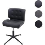 Dunkelgraue Vintage Mendler Bürostühle ohne Rollen aus Kunstleder höhenverstellbar Breite 50-100cm, Höhe 50-100cm, Tiefe 50-100cm 