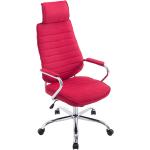 Rote Moderne Ergonomische Bürostühle & orthopädische Bürostühle  aus Stoff höhenverstellbar Breite 50-100cm, Höhe 100-150cm, Tiefe 50-100cm 