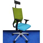 Anthrazitfarbene Bürostühle mit Kopfstütze aus Leder Breite 50-100cm, Höhe 100-150cm, Tiefe 50-100cm 