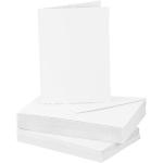 Weiße Buttinette Klappkarten & Faltkarten DIN A6 aus Papier 25-teilig 