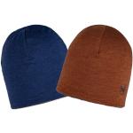Buff Lightweight Merino Wool Reversible Hat Beanie für Kinder, cobalt/cinnamon