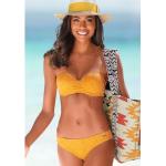 Gelbe Buffalo Bandeau-Bikinis aus Polyamid gepolstert für Damen Größe XS 