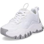 Weiße Unifarbene Streetwear Buffalo Vegane Chunky Sneaker & Ugly Sneaker in Normalweite aus Textil für Damen Größe 42 