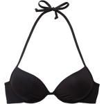 Schwarze Neckholder-Bikinis aus Polyamid mit Bügel für Damen Größe XS 