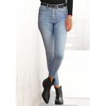 Blaue Buffalo High Waist Jeans aus Baumwolle für Damen Größe XS 