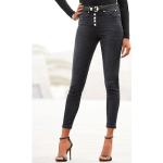 Schwarze Buffalo High Waist Jeans aus Baumwolle für Damen Größe XS 