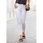 Weiße Buffalo High Waist Jeans aus Baumwolle für Damen Größe XS 