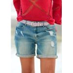 Blaue Buffalo Jeans-Bermudas aus Baumwolle für Damen Größe XS für den für den Sommer 