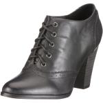 Schwarze Business Buffalo London Derby Schuhe mit Schnürsenkel für Damen Größe 37 