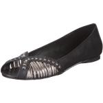 Schwarze Business Buffalo London Derby Schuhe für Damen Größe 40 