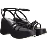 Schwarze Buffalo High Heels & Stiletto-Pumps aus Textil für Damen Größe 41 