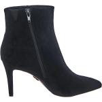 Reduzierte Schwarze Buffalo High Heel Stiefeletten & High Heel Boots mit Reißverschluss aus Veloursleder für Damen Größe 36 