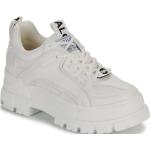 Weiße Buffalo Low Sneaker für Damen Größe 36 mit Absatzhöhe 5cm bis 7cm 