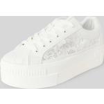Weiße Buffalo Low Sneaker aus Textil für Damen Größe 39 