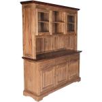 Braune Kolonialstil Möbel Exclusive Küchenbuffets aus Massivholz mit Schublade Breite 100-150cm, Höhe 150-200cm, Tiefe 0-50cm 