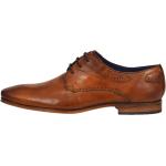 Braune Business Bugatti Derby Schuhe aus Textil für Herren Größe 42 
