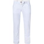 Weiße Bestickte Bugatti Jeans mit Stickerei aus Baumwollmischung für Herren Weite 33, Länge 30 