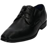 Schwarze Business Bugatti Morino Hochzeitsschuhe & Oxford Schuhe mit Schnürsenkel aus Leder für Herren Größe 48 