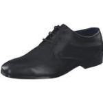 Reduzierte Schwarze Business Bugatti Mattia Derby Schuhe mit Schnürsenkel aus Leder für Herren Größe 46 