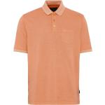 Orange Unifarbene Bugatti Shirts mit Tasche für Herren Größe S 