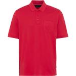 Rote Unifarbene Bugatti Shirts mit Tasche für Herren Größe S 