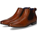 Braune Bugatti Karree Blockabsatz Ankle Boots & Klassische Stiefeletten aus Glattleder für Herren 