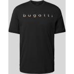 Schwarze Bugatti T-Shirts aus Baumwolle für Herren Größe L 